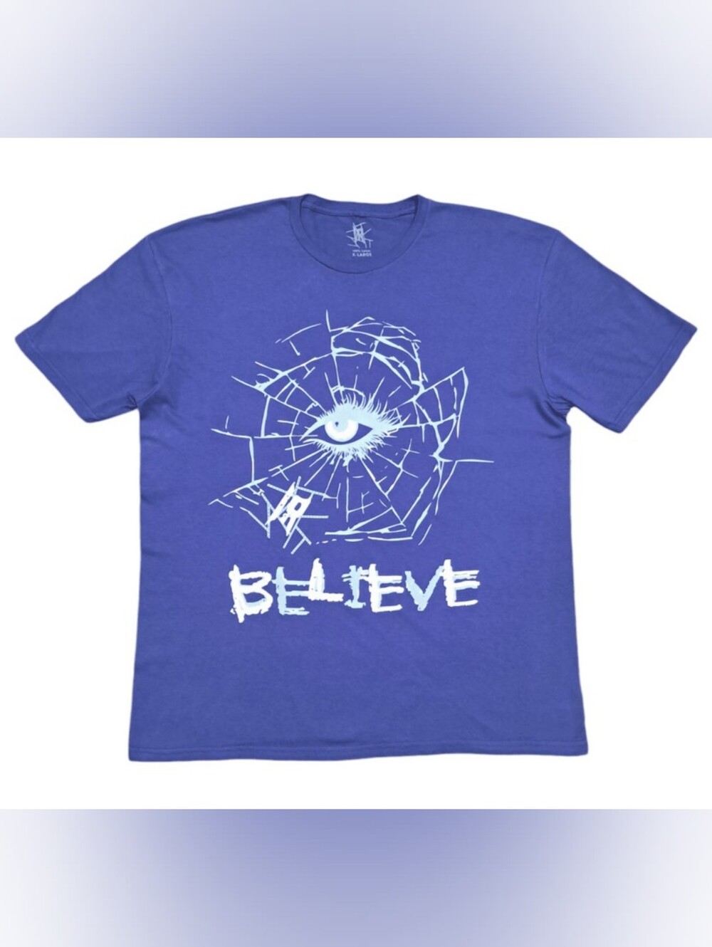 Eye Believe Graphic Tee - Blue Unisex T-Shirt